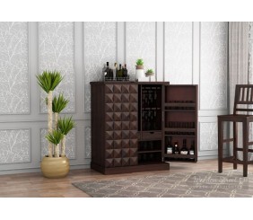 MAHIMART AND HANDICRAFTS Auric Large Bar Cabinet