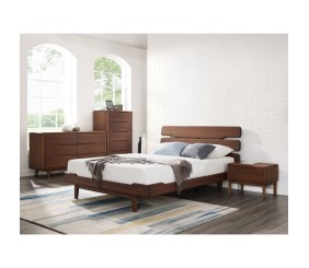 MAHIMART AND HANDICRAFTS Quinn Solid Wood 4 Piece Configurable Bedroom Set