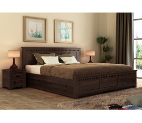 MAHIMART AND HANDICRAFTS Adolph Bed With Side Storage 