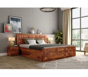 MAHIMART AND HANDICRAFTS Morse Bed With Storage