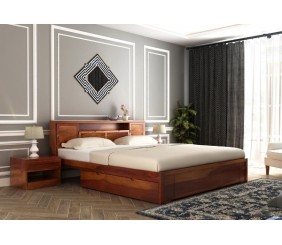 MAHIMART AND HANDICRAFTS Ferguson Bed With Storage