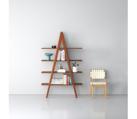 MAHIMART AND HANDICRAFTS Briscoe 14.01'' Solid Wood Ladder Bookcase