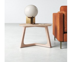 MAHIMART AND HANDICRAFTS Astor Solid Wood End Table