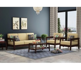 MAHIMART AND HANDICRAFTS Conan Wooden Sofa Set