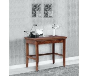 MAHIMART AND HANDICRAFTS solid wood study table color Rustic Teak Solid Wood Study Table  (Free Standing, Finish Color - Rustic Teak, Pre-assembled)