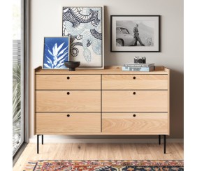 MAHIMART AND HANDICRAFTS Peek 6 Drawer Dresser