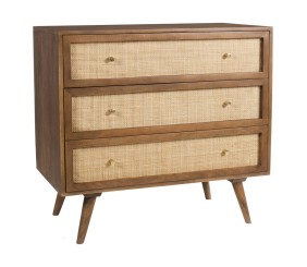 MAHIMART AND HANDICRAFTS Nico 3 Drawer Solid Wood Standard Dresser/Chest