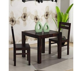 MAHIMART AND HANDICRAFTS Sheesham Wood Dining Table 2 Seater Dining Room Furniture Warm Chestnut Finish