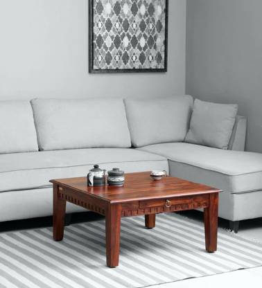 MAHIMART AND HANDICRAFTS Borneo Solid Wood Coffee Table  (Finish Color - Honey Oak Finish, Pre-assembled)
