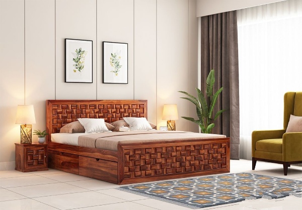 MAHIMART AND HANDICRAFTS Howler Bed With Side Storage