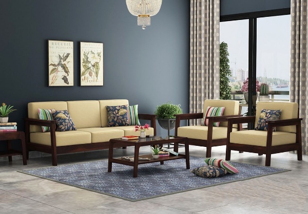 MAHIMART AND HANDICRAFTS Conan Wooden Sofa Set