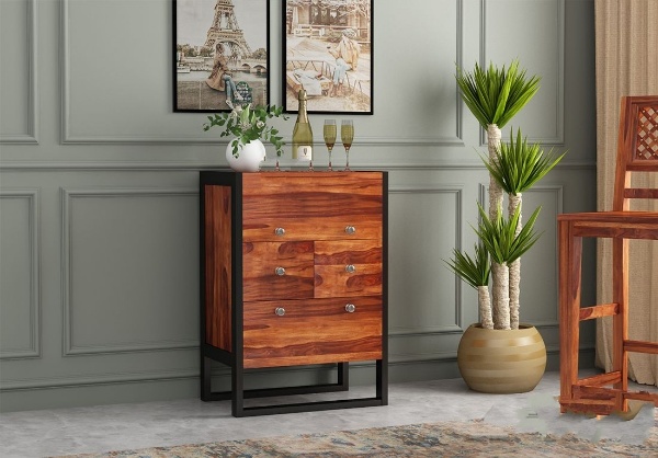 MAHIMART AND HANDICRAFTS Bosnia Bar Cabinet