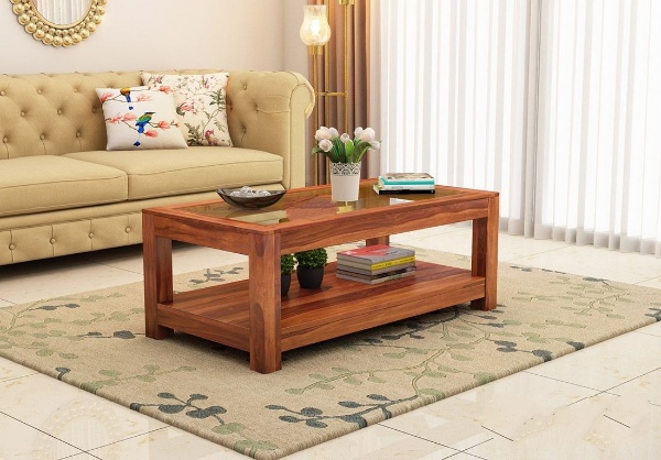 MAHIMART AND HANDICRAFTS  Arno Glass Top Coffee Table