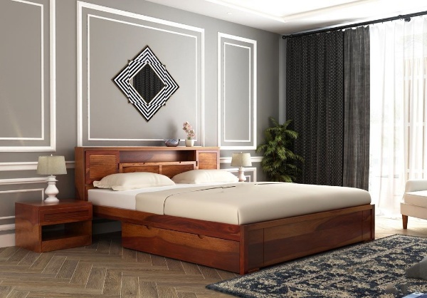 MAHIMART AND HANDICRAFTS Ferguson Bed Without Storage