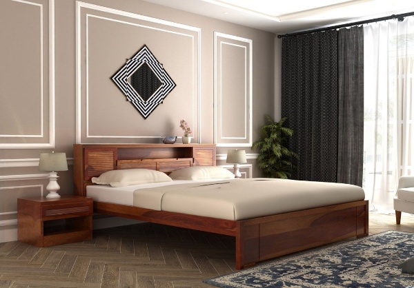 MAHIMART AND HANDICRAFTS Ferguson Bed With Storage