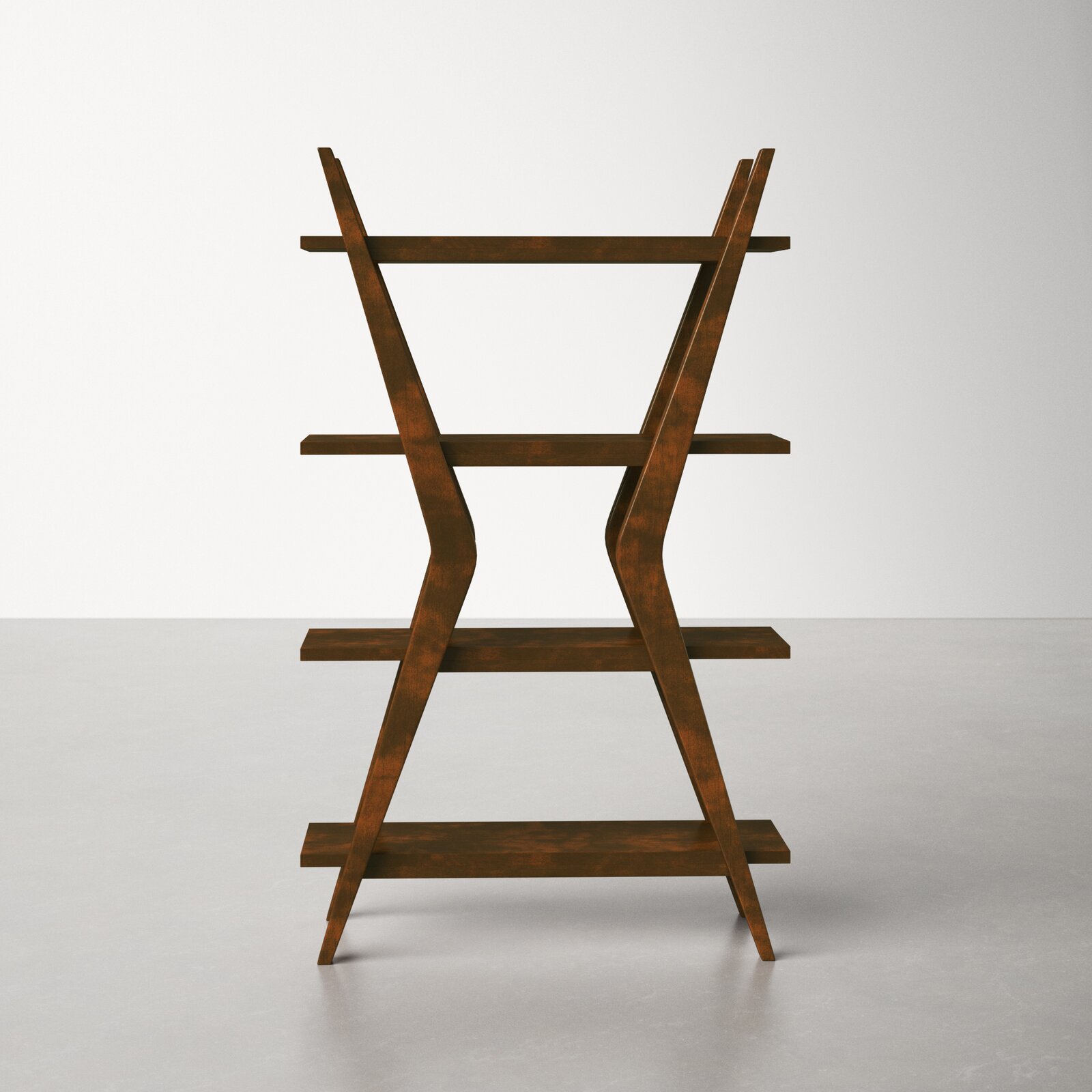 MAHIMART AND HANDICRAFTS Hazleton 40'' Solid Wood Etagere Bookcase
