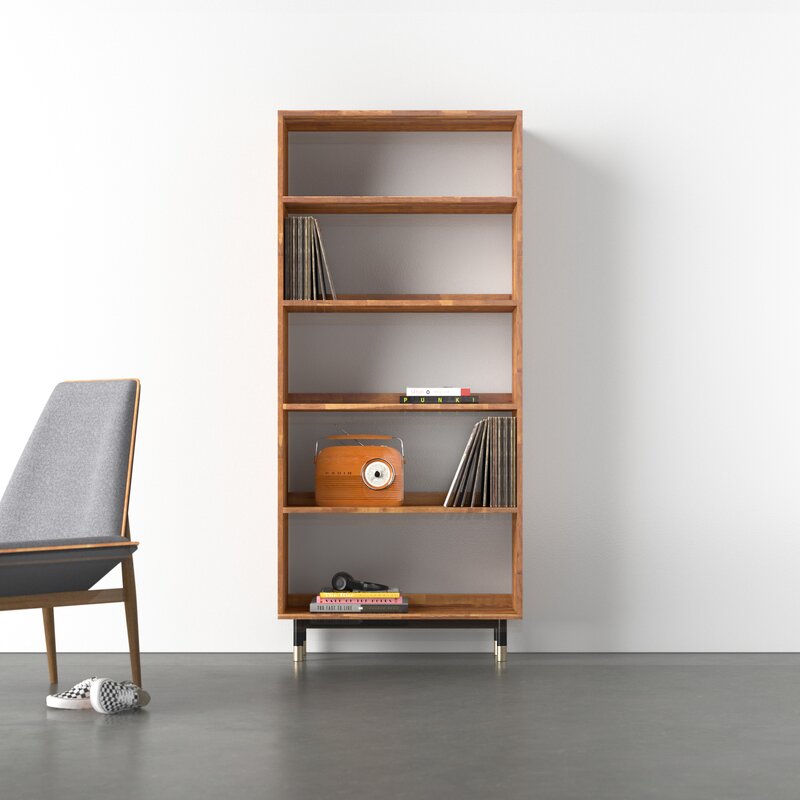 MAHIMART AND HANDICRAFTS Dakota 31.5'' Standard Bookcase