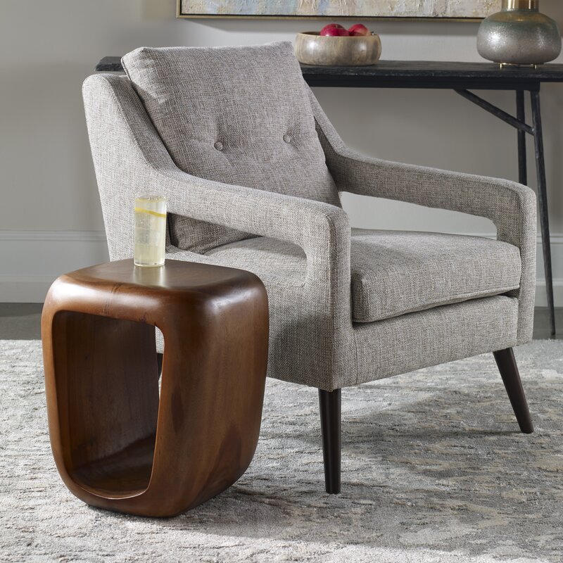 MAHIMART AND HANDICRAFTS Alpine Solid Wood Decorative Stool