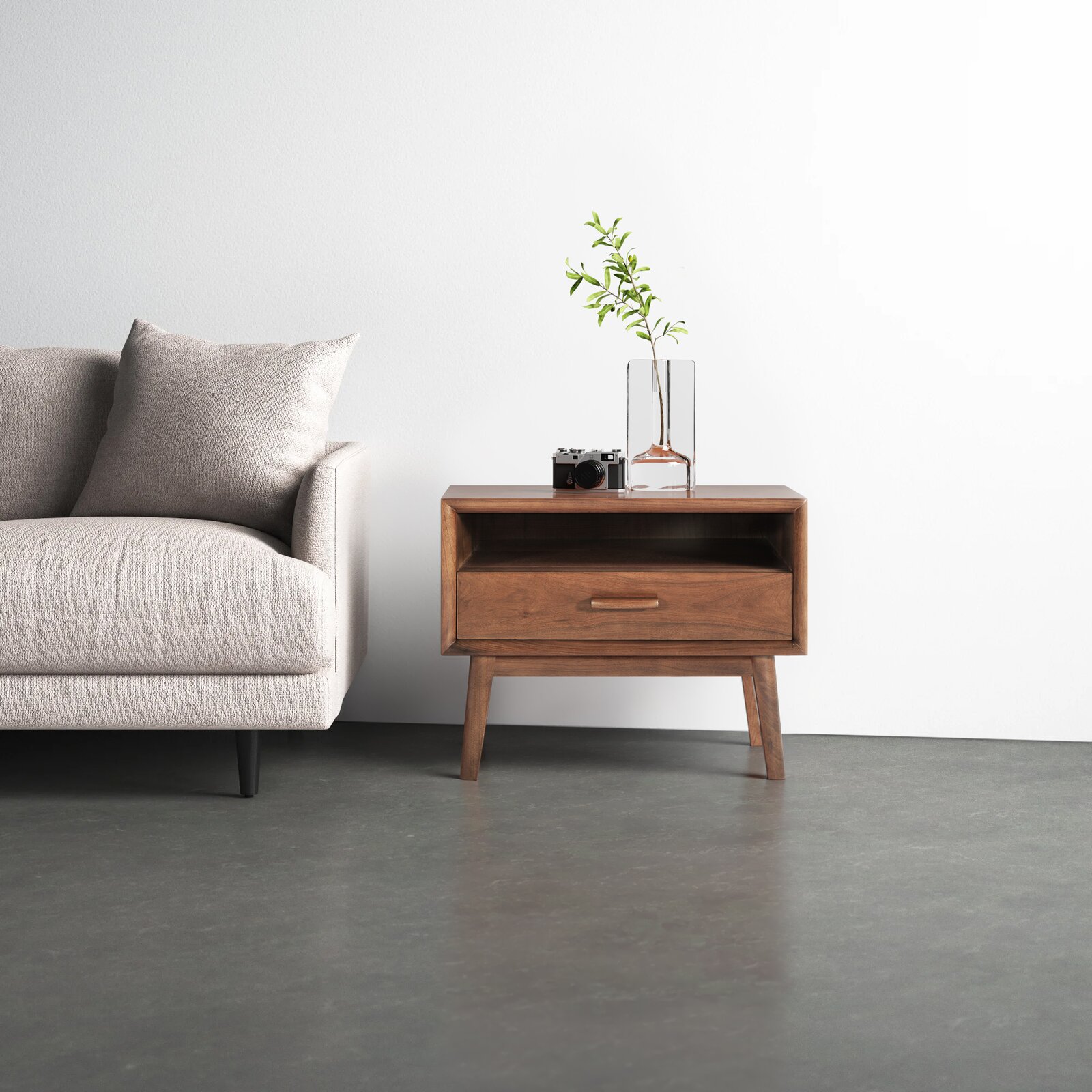 MAHIMART AND HANDICRAFTS Gallery Solid Wood End Table