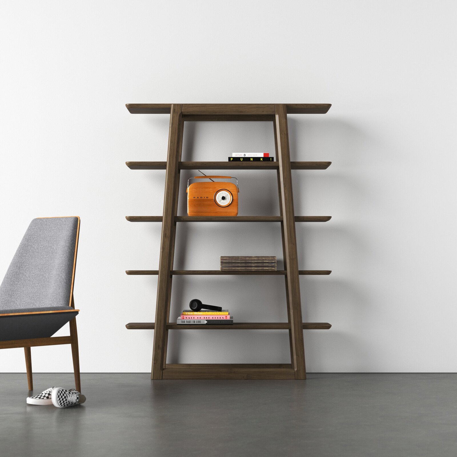 MAHIMART AND HANDICRAFTS Quinn 46.53'' Etagere Bookcasee