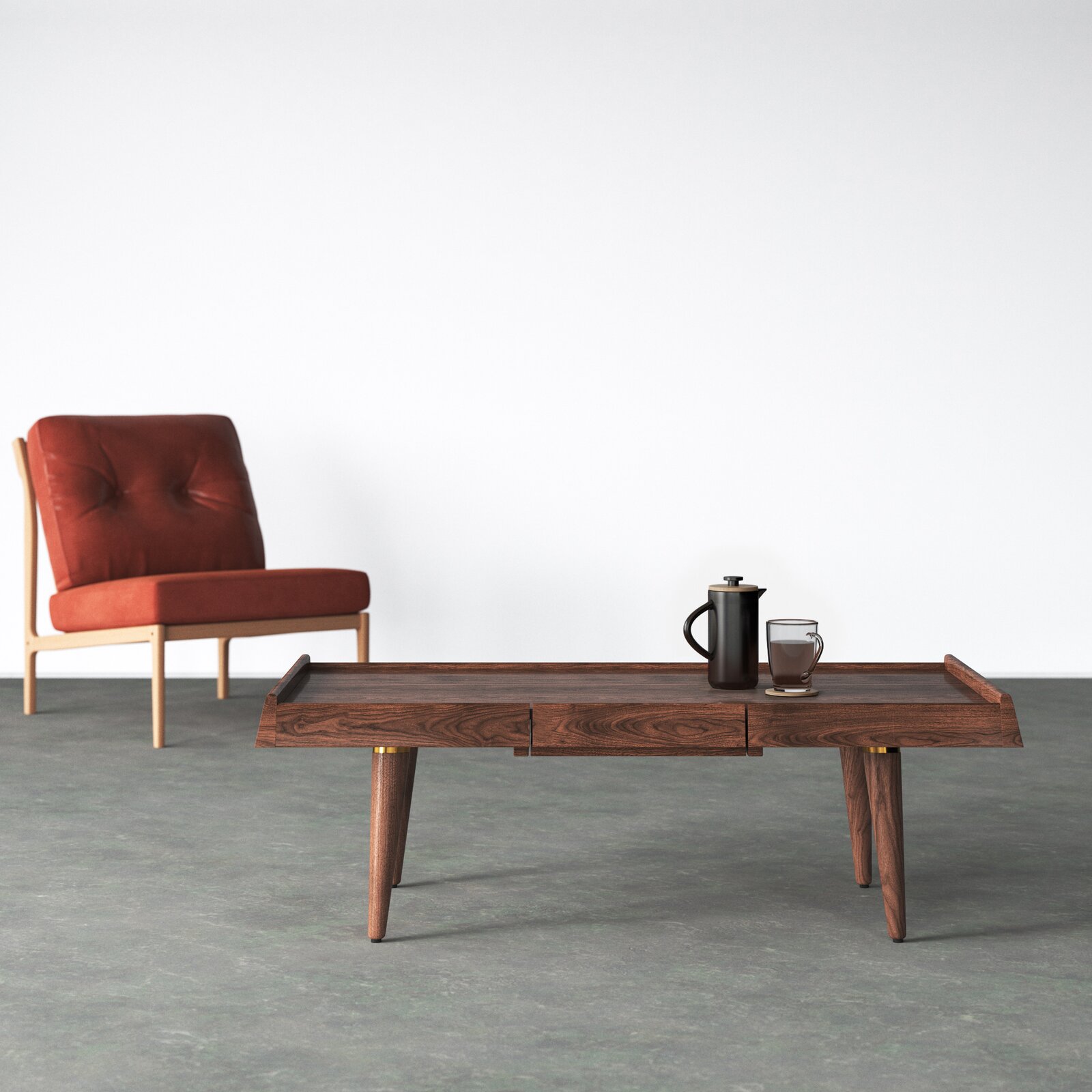 MAHIMART AND HANDICRAFTS Aidy Storage Coffee Table