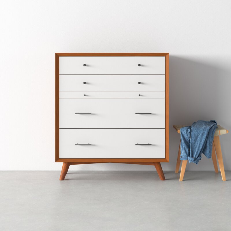 MAHIMART AND HANDICRAFTS Williams 4 Drawer Standard Dresser/Chest
