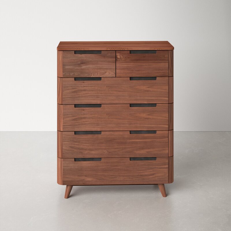 MAHIMART AND HANDICRAFTS Paraiso 6 Drawer Solid Wood Standard Dresser/Chest