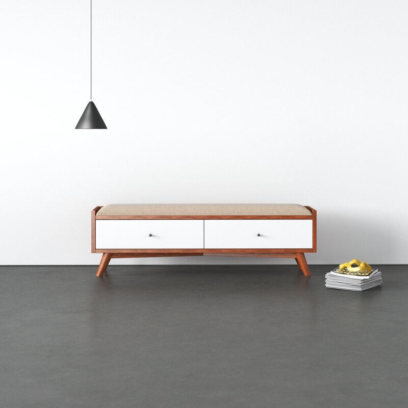 MAHIMART AND HANDICRAFTS Williams Drawers Bench