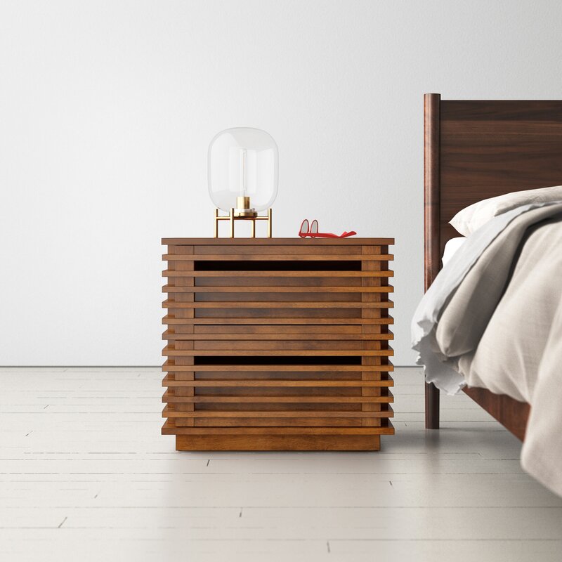 MAHIMART AND HANDICRAFTS Glidden 2 - Drawer Nightstand