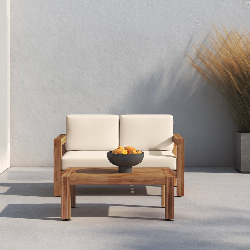 MAHIMART AND HANDICRAFTS Francesco Acacia 2 - Person Seating Group