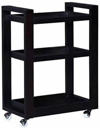 MAHIMART AND HANDICRAFTS Solid Wood Bar Trolley  (Finish Color - Dark Oak Finish, DIY(Do-It-Yourself))