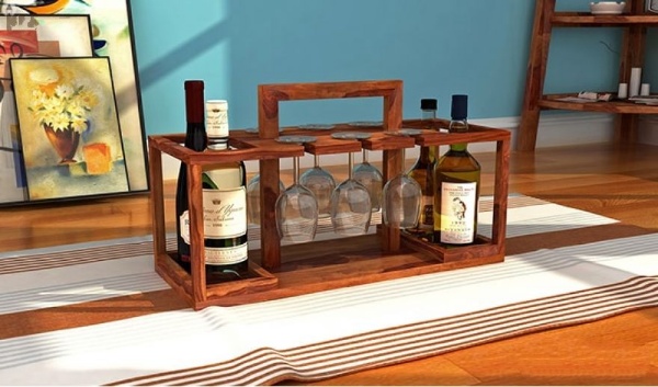 MAHIMART AND HANDICRAFTS Villegas Bar Cabinet