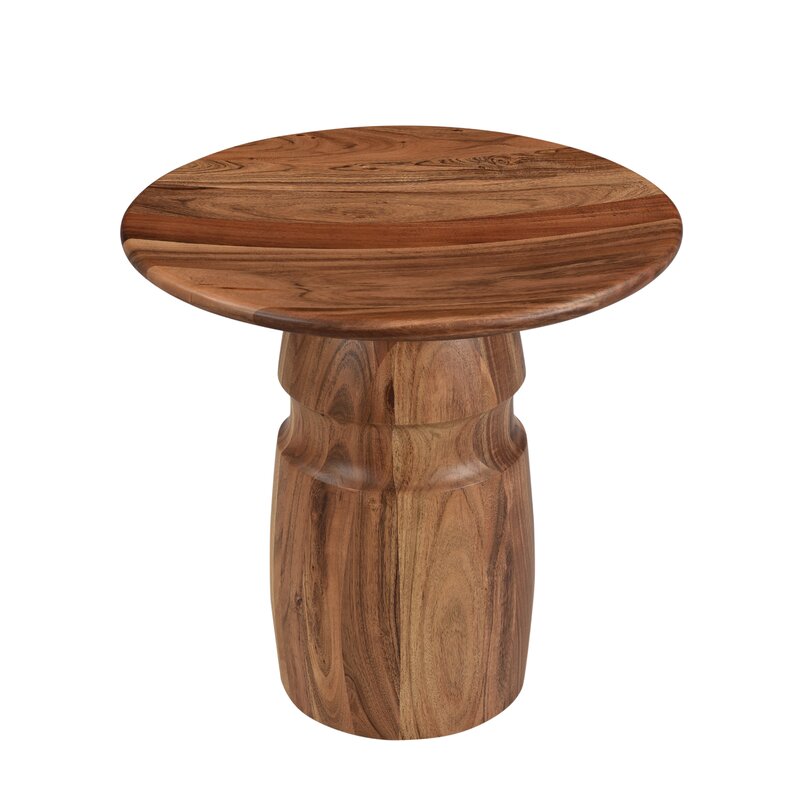 MAHIMART AND HANDICRAFTS Bednarz Solid Wood End Table