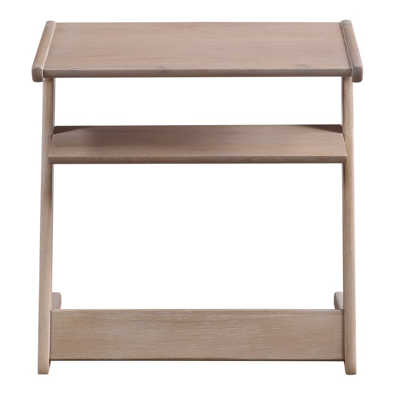 MAHIMART AND HANDICRAFTS Sykes Solid Wood End Table