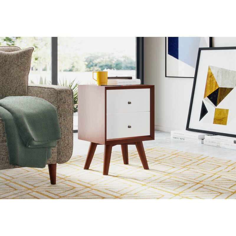 MAHIMART AND HANDICRAFTS Williams 2 - Drawer Nightstand