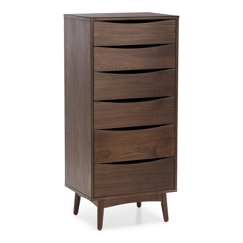 MAHIMART AND HANDICRAFTS Avalon 6 Drawer Solid Wood Standard Dresser/Chest