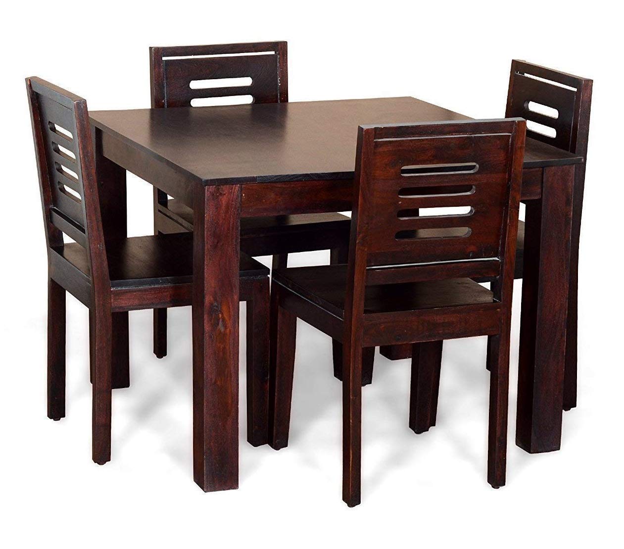 MAHIMART AND HANDICRAFTS World Square Dining Table with 4 Chairs